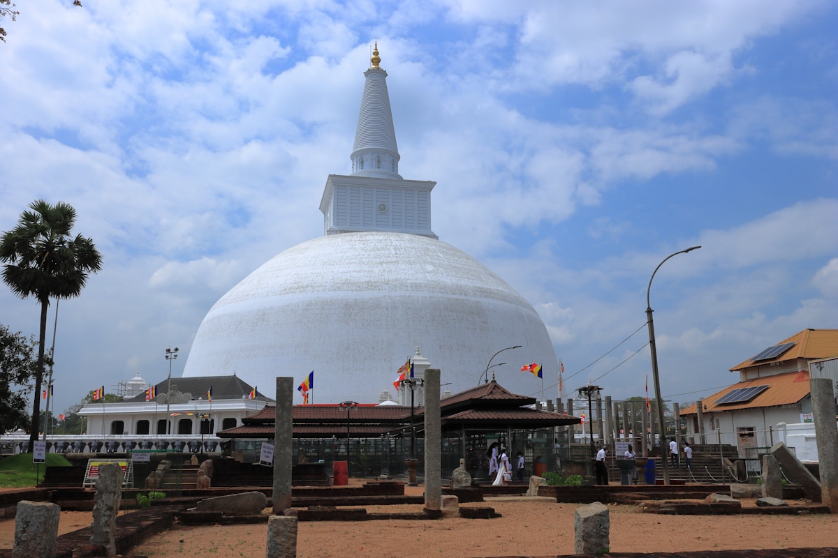 Ancient dagoba at Anuradhapura, Sri Lanka's oldest royal capital