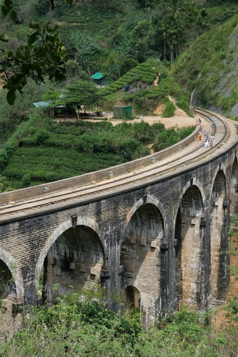 Nine Arch Bridge spanning lush green forest, Ella, Sri Lanka