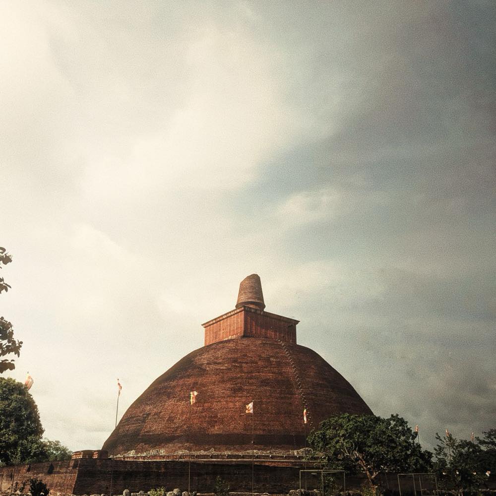 阿努拉德普勒的祇陀林寺塔，巨大的砖砌佛塔
