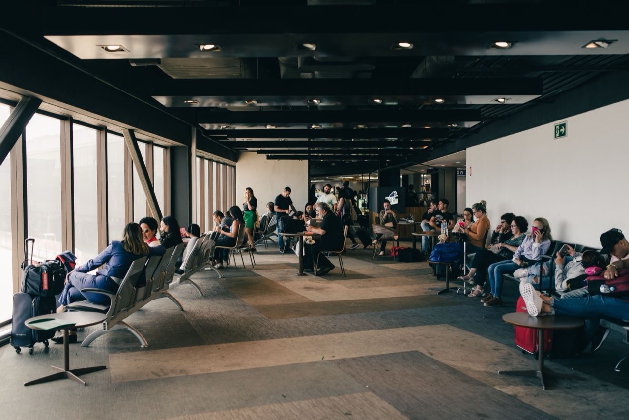 Passengers at airport terminal - Sri Lanka new flight routes announced September 2026