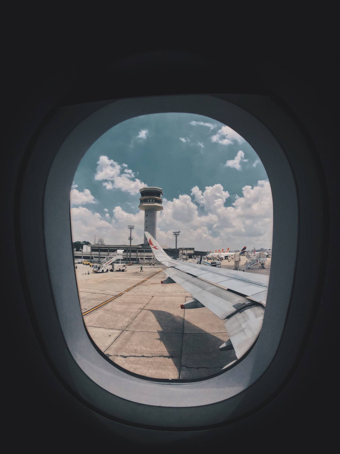 Airplane wing from passenger window - SriLankan Airlines Melbourne frequency boost 2026