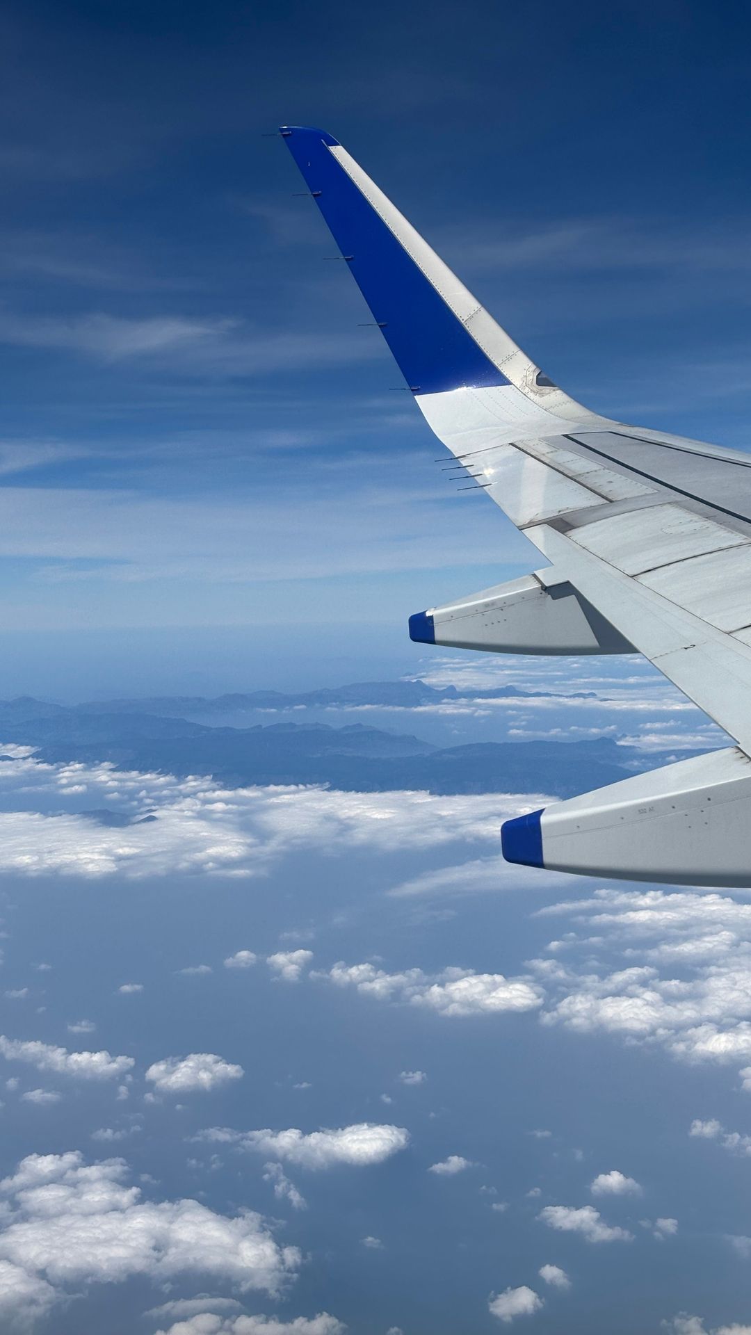 Airplane wing against blue sky - FlyDubai suspends Colombo, TUI cancels Sri Lanka flights