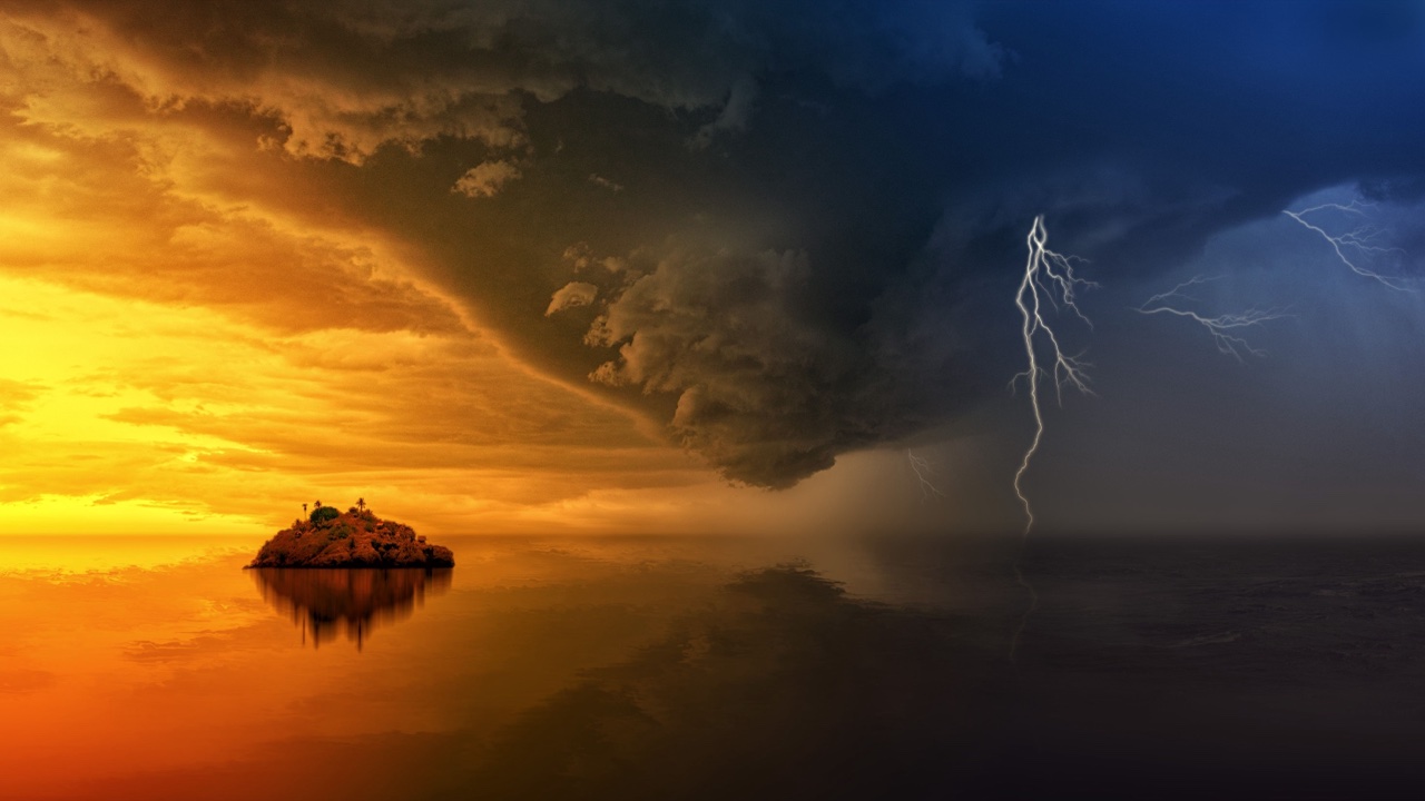 Dark storm clouds over tropical landscape - Sri Lanka southwest monsoon begins May 2026